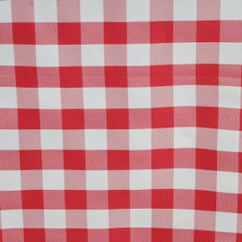 BalsaCircle Patriotic Veterans Day 60 in x 102 in Red Gingham Checkered Tablecloth 4th of July Party Decorative Washable Polyester BBQ Buffet Events