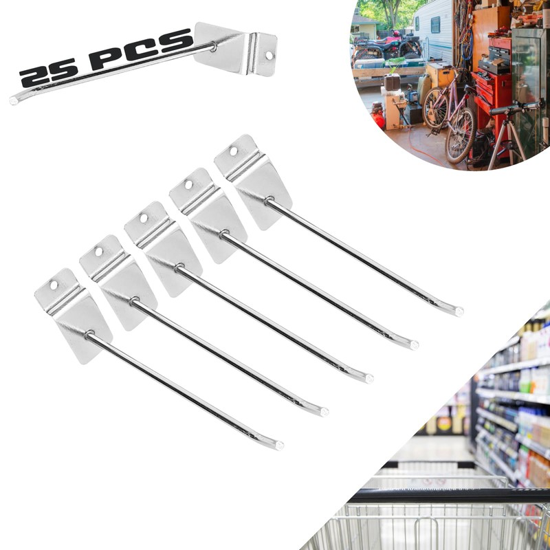 Rankomu 25 Pcs 6 Inch Heavy Duty Pegboard Hooks, 15cm