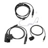 Throat Mic Headset 7.1mm Plug with PTT Adapter Push to