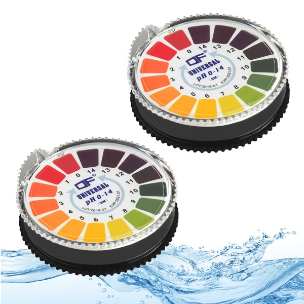 ECENCE 2 Pieces pH Test Strips on Roll, Measuring Range