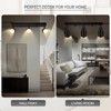Plug-in Track Lighting LED, Track Light Fixtures Ceiling, Black Plug