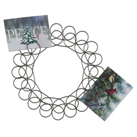 tag Spiral Wreath Greetingcard Holder Antique Bronze