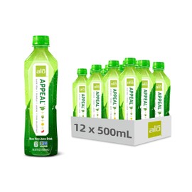 ALO Aloe Vera Juice Drink | APPEAL - Pomelo + Grapefruit + Lemon | 16.9 fl oz, Pack of 12 | Plant-Based Drink with Real Aloe Pulp