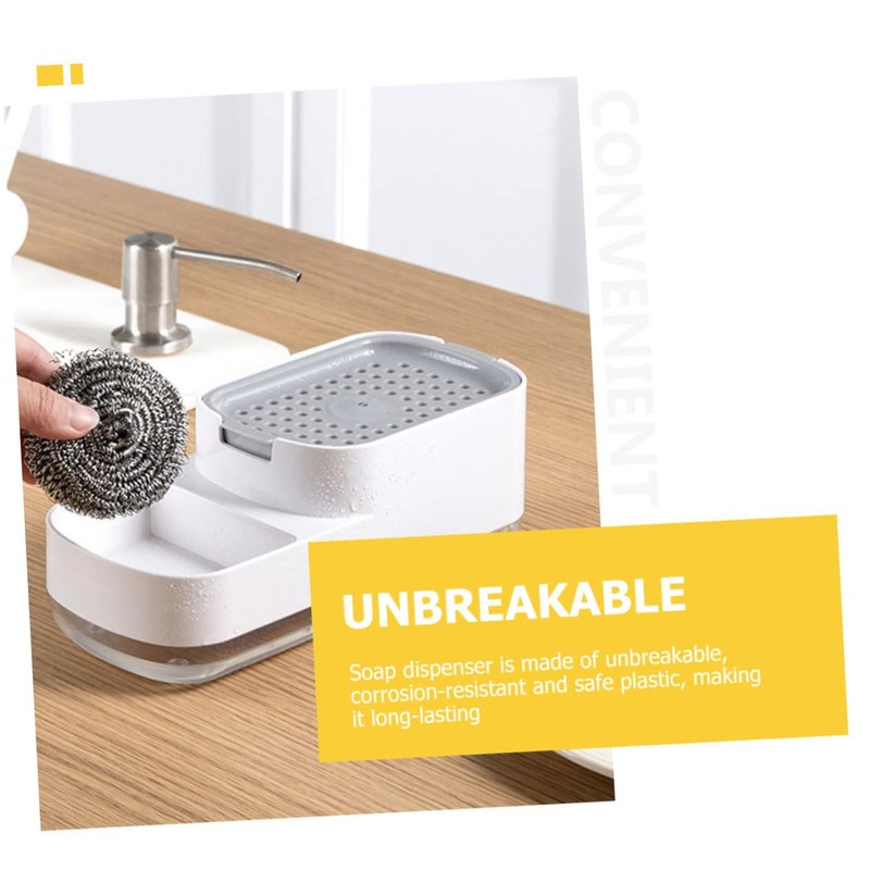 WOONEKY Pump Type Soap Dispenser Foaming Design Refillable Kitchen Soap