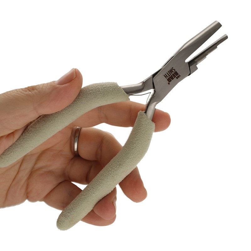 The Beadsmith Concave (Hollow)/Round Nose Pliers, 6.25 inches (159mm), Steel