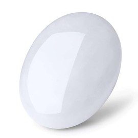 LAIDANLA Clear Quartz 2.4" Large Palm Stone Healing Crystals Natural Gemstones Calming Effects Energy Balancing Reiki Polished Worry Stone Cleansing Protection Anxiety Stress Relief Therapy 1PC