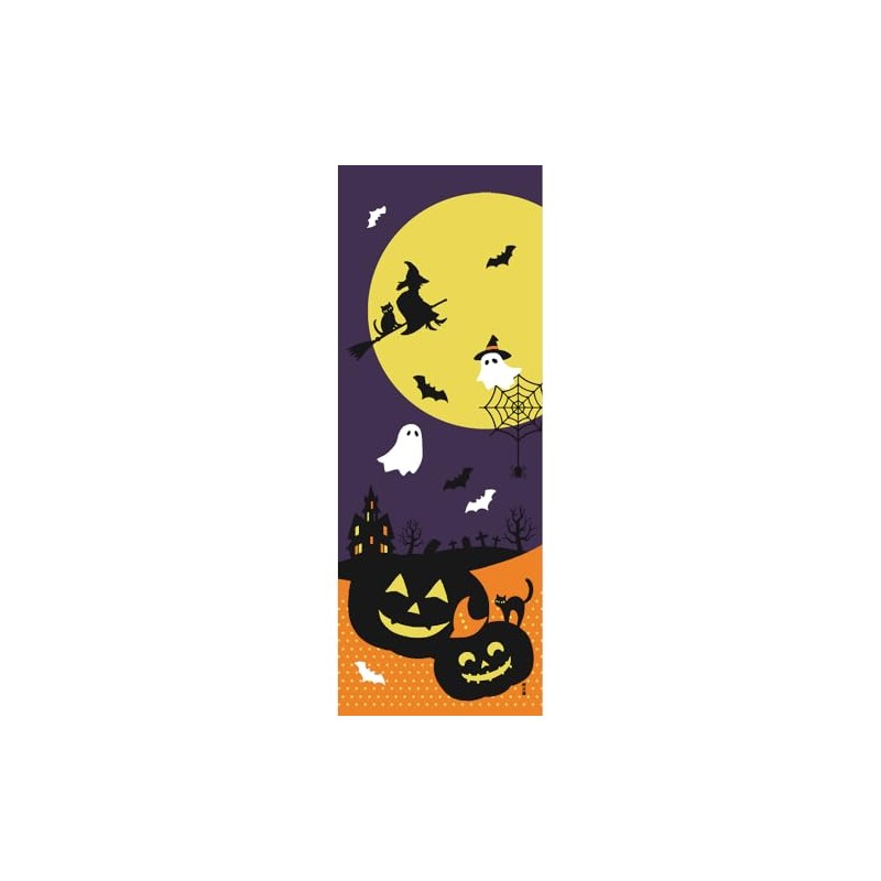 Hamamonyo Tenugui Halloween Moon