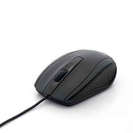 Verbatim 98106 Optical Mouse - Wired with USB Accessibility - Mac & PC Compatible - Black, 1.2" x 2.3" x 3.8"