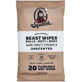 Beast Wipes - Dr. Squatch - Body Care for Men:_Unscented Wipes