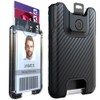 LIUGX Badge Holder, No-Clip Version, ID Card Holder, Durable Polycarbonate