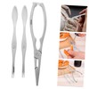 Ipetboom 3pcs Seafood Eating Tools Set Zinc Alloy Crab Clip