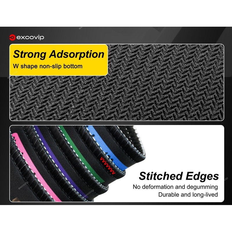 excovip Almohadilla para Mouse 80x30x0.2 cm con Base Antideslizante y