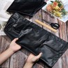 CALFOVERA 2PCS Waterproof PU Leather Armrest Covers Vintage Non-Slip Leather