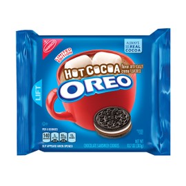 Oreo Hot Cocoa Chocolate Sandwich Cookies, Limited Edition, 10.7 Ounce