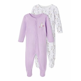 NAME IT Baby Girls Toddler Pyjamas, Lavendula