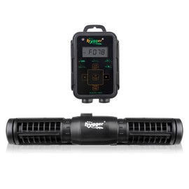 hygger Aquarium Wave Maker, Adjustable Cross Flow Pump with LED Display Controller, Magnetic DC 24V Aquarium Powerhead for Freshwater and Marine Reef Aquariums Up to 135 Gallon (18w)