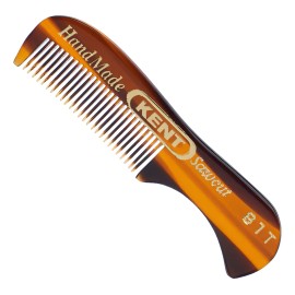 Kent 81 T Hombres Hechos A Mano Peine Para Barba Y Bigote Color Carey