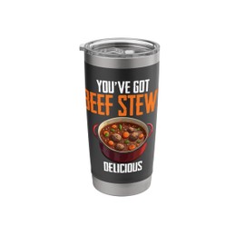 Beef Stew Humor Thanksgiving Food Roast Beef Chef Stainless Steel Insulated Tumbler