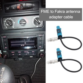 VGOL 2pcs Antenna Adapter Fakra Male to FME Female Vehicle Antenna Coaxial Adapter RG178 Cable GPS Antenna Adapter Cable GPS Navigation FM AM Radio