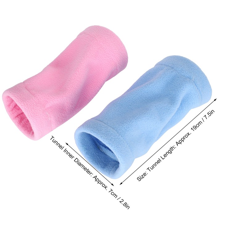Pet Tunnel Soft Flannel 1 Way Tunnel for Hamster Little