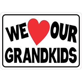 StickerTalk We Love Our Grandkids Magnet, 5 inches by 3.5 inches