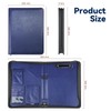 Zippered Padfolio Organizer, WRIYES Leather Planner Binder, 10.2 Inch Portfolio