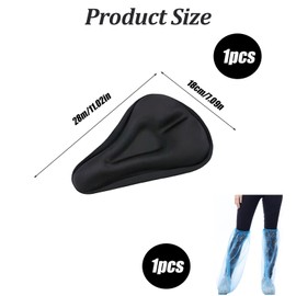 GegXcn Bike Seat Cushion, Padded Bike Seat Cover, Comfortable, Fit Most Bike Seats