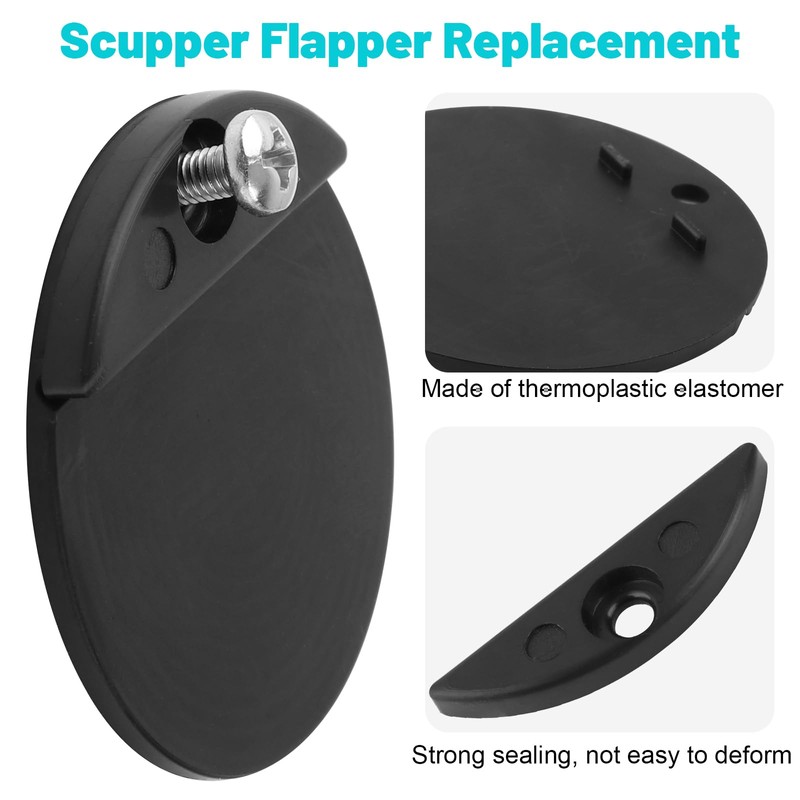 GDW 1-3/4" Replacement Flapper for Stainless Steel and Plastic Thru
