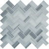 MSI Bergamo Herringbone Polished Marble Tile for Kitchen Backsplash, Wall