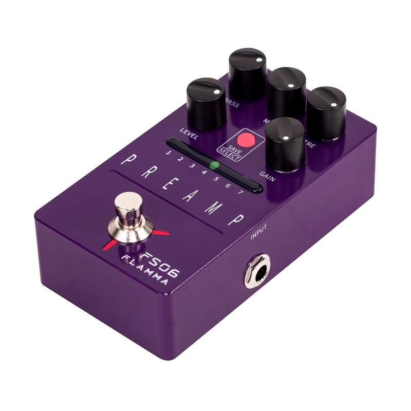 FLAMMA FS06 Pedal de preamplificador digital de efectos de guitarra,