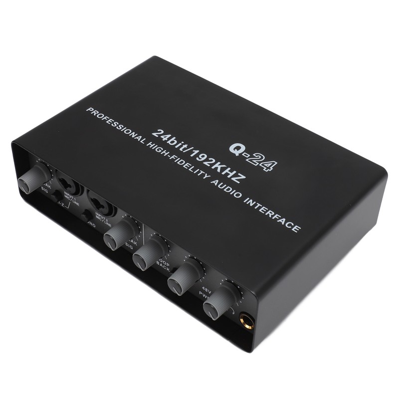 Sound Interface Professional 48V Phantom Power DSP Effect 24 Bit