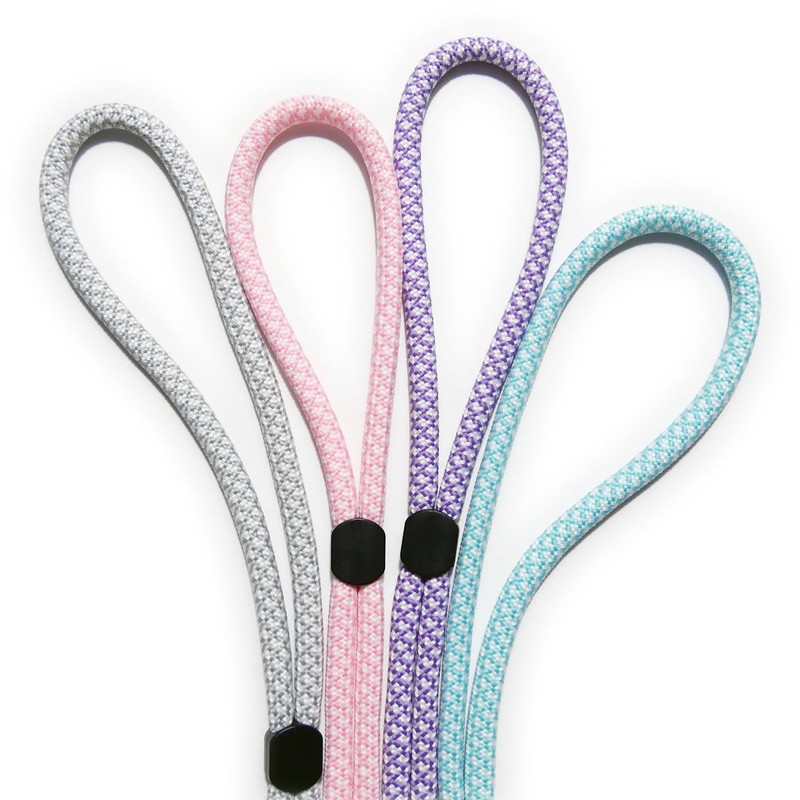 trage.band® Short Adjustable Wrist Lanyard, 4 Bright Patterned