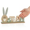 com-four® 2x decorative displays for Easter - lettering with Easter