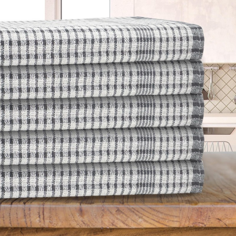 Casabella Wonderdry Tea Towels - 100% Cotton Kitchen Towels 50x70