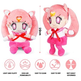 Philoctes Plush Cuddly Toy for Children 25 cm Anime Plush Toy Tsukino Usagi Anime Plush Doll Figures for Children and Adults, Girls Toy Gifts (B)