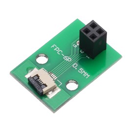 sourcing map FFC FPC Connector Board 4 Pins 0.5mm Socket to 2.54mm Double Row Female Header Strip Adapter, PCB Converter Board for LCD TVs/Digital Cameras/Laptops