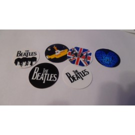 Unbranded Pre Cut One Inch Bottle Cap Image SINGER BAND BEATLES  Free Shipping - photo, 15 images