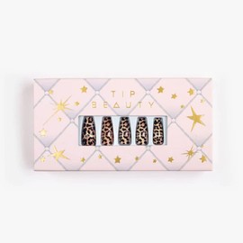 Fake Nails Collections | 28 Faux Nails & Specialized Nail Glue | Quick Drying Professional Salon Quality Glue On Fake Nail Kit | Faux Nails for Women, False Nails for Kids (Coffin, Frisque)