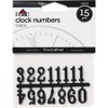 Plaid 44984E 3/8" Clock, 5/8" Black Numbers