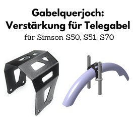Fork cross yoke: reinforcement of the front fork (fork stabiliser mudguard) for Simson S51, S50, S70
