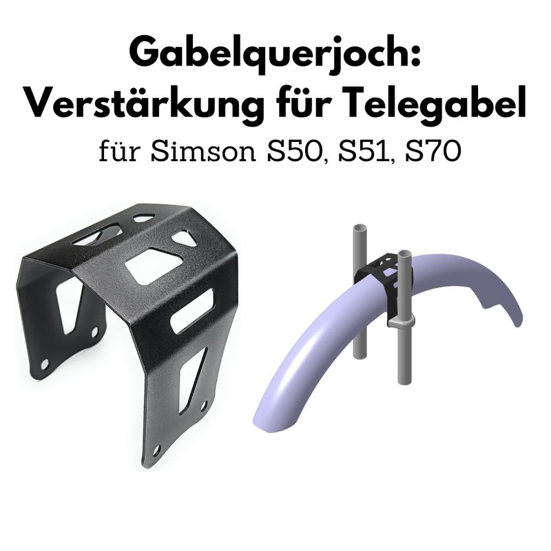 Fork cross yoke: reinforcement of the front fork (fork stabiliser