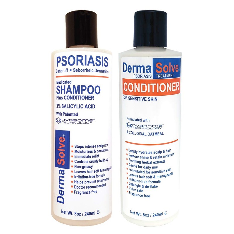 Dermasolve Champú Medicado Sin Caspa y Psoriasis Del Cuero Cabelludo