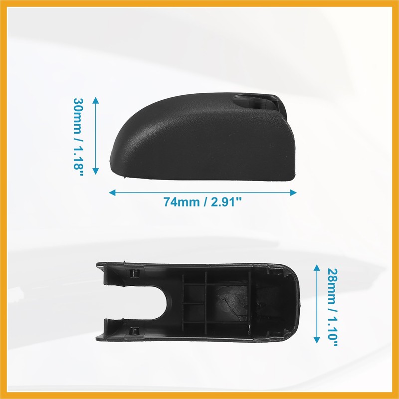 Partuto Rear Windshield Wiper Arm Nut Cover Cap Fit for