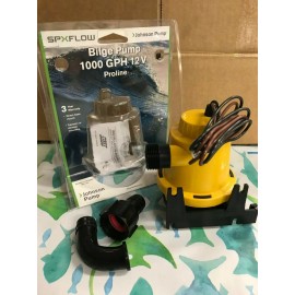 Johnson BILGE PUMP JOHNSON 1000GPH 22102 PRO LINE BILGEPUMP 12V 3/4" HOSE NIPPLES