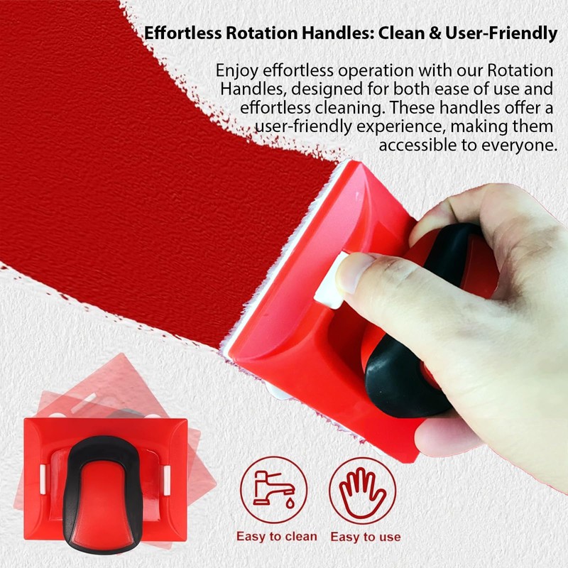 HAPPOW Paint Edger Tool with Padded Nylon Bristles - Professional