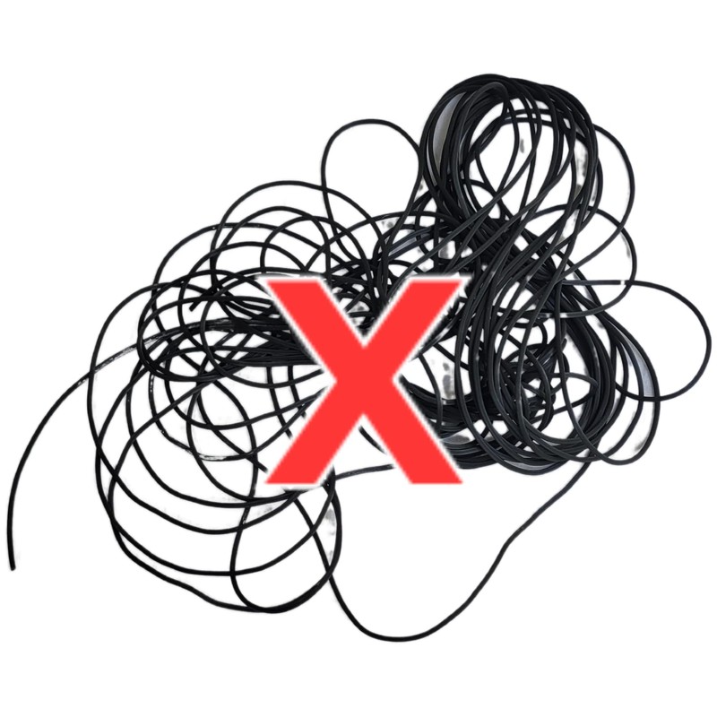 Generic Window Screen Spline, 0.175"" x 50' Replacement Round Black