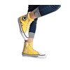 Handmade Organic Cotton Yellow Sneakers - Comfortable Plush Shoes, Breathable