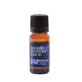 Mystic Moments | Myrrh Resinoid Liquid | Commiphora myrrha | Solvent Extracted in Benzyl Benzoate | Warm Spicy Balsamic Aroma | Aromatherapy & Perfumery | External Use Only | 10ml