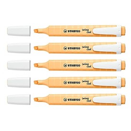 STABILO Swing Cool Pastel Highlighters - Sorbet Apricot, Pack of 5