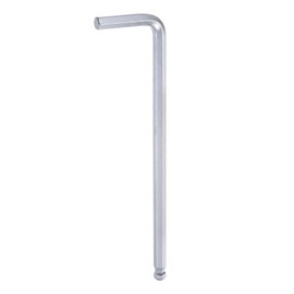 sourcing map Ball End Hex Key Wrench 6mm L-Shape Long Arm Hexagon Metric Wrenches Chrome Vanadium Steel Repairing Tool for Home Repair, Silver Tone